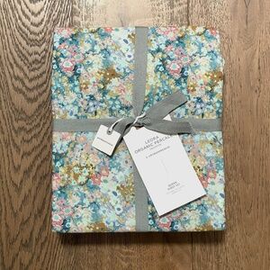 Anthropologie Leora Organic Percale Queen Sheet Set NWT